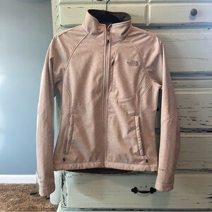 The North Face Women's Beige and Gray Jacket. Size medium.